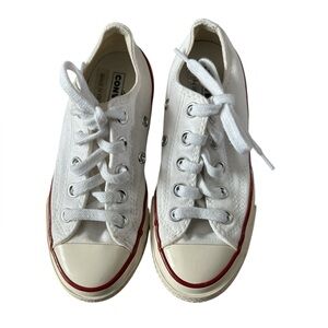 Converse Chuck Taylor Kids size 13 White and Red Sneakers